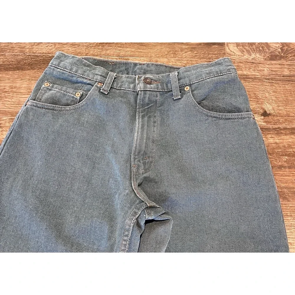 Vintage Men’s Levi’s 560 Jeans 30x31.5 Green Tapered USA Made 80s Baggy Cotton